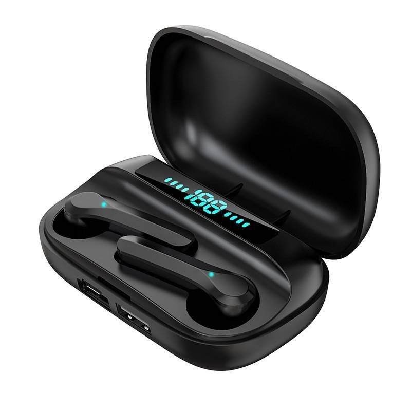 Shock Bass TWS Bluetooth Wireless Headset Earbuds EarPHONE S23 (Black)